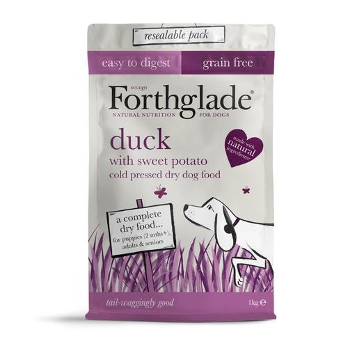 FORTHGALE Duck Grain Free Cold Pressed Natural Puppy and Adult Dry Dog Food 2.5kg