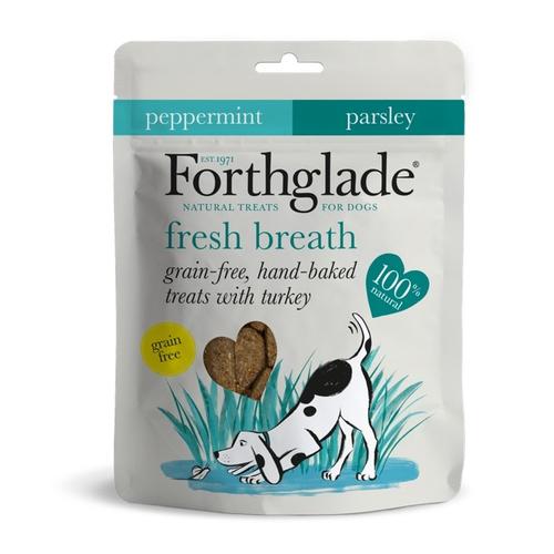 FORTHGALE Grain Free Hand Baked Dog Treats with Turkey, Peppermint and Parsley Dog Treats 150g