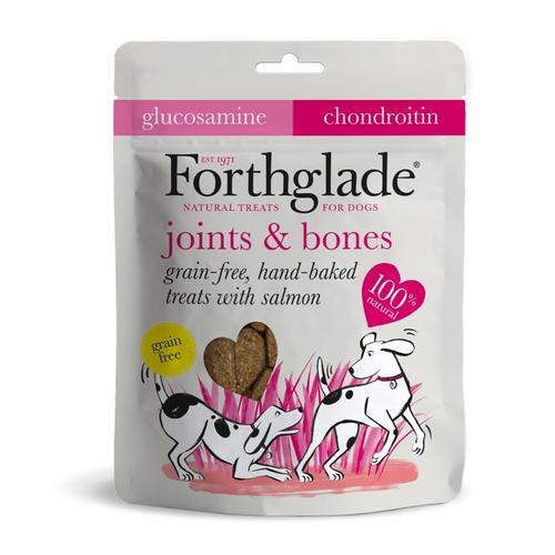 FORTHGALE Grain Free Hand Baked Salmon, Glucosamine and Chondroitin Joint and Bones Dog Treats 150g