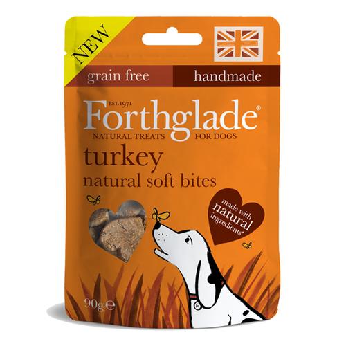 FORTHGALE Natural Soft Bites with Turkey Dog Treats 90g