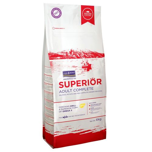 FISH4DOGS SUPERIOR SALMON ADULT SMALL KIBBLE GRAIN-FREE DRY DOG FOOD 6KG