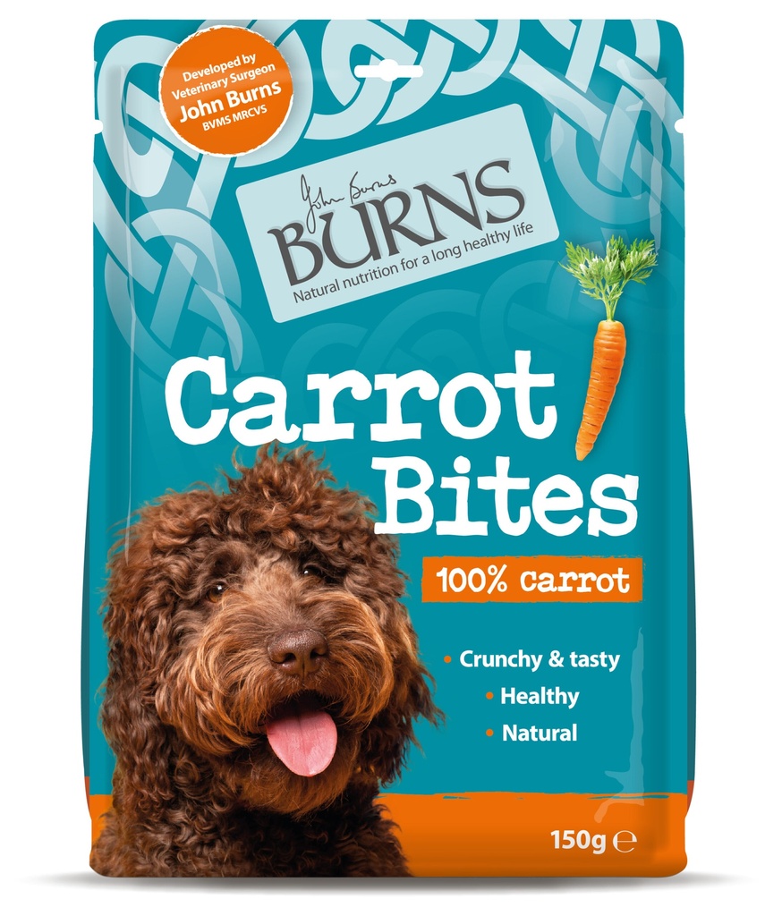 BURNS Carrot Bites Dog Treats 150g