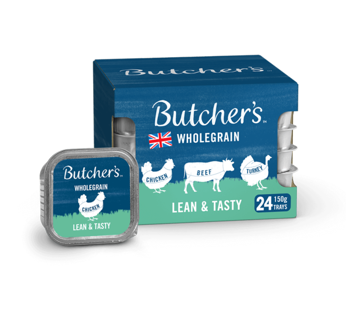 BUTCHERS LEAN &amp; TASTY 24 PACK GRAIN-FREE WET DOG FOOD 150G