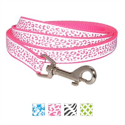 Frisco Patterned Nylon Reflective Dog Leash, Animal Print, Small: 6-ft long, 5/8-in wide