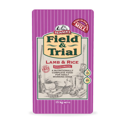 SKINNER'S FIELD &amp; TRIAL LAMB &amp; RICE ADULT DRY DOG FOOD 15KG