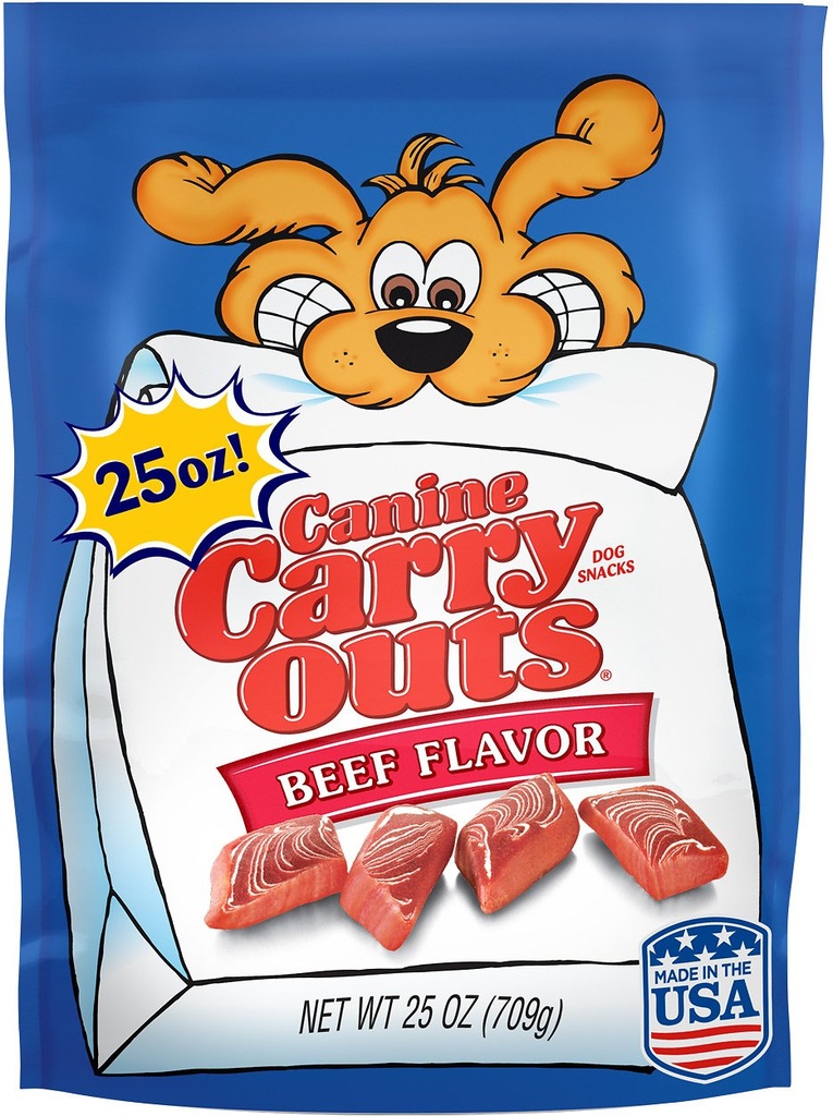 Canine Carry Outs Beef Flavor Dog Treats 709g