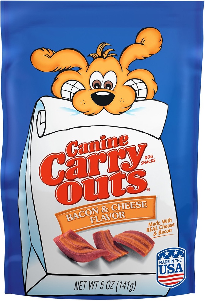 Canine Carry Outs Bacon and CheeseFlavor Dog Treats 141g