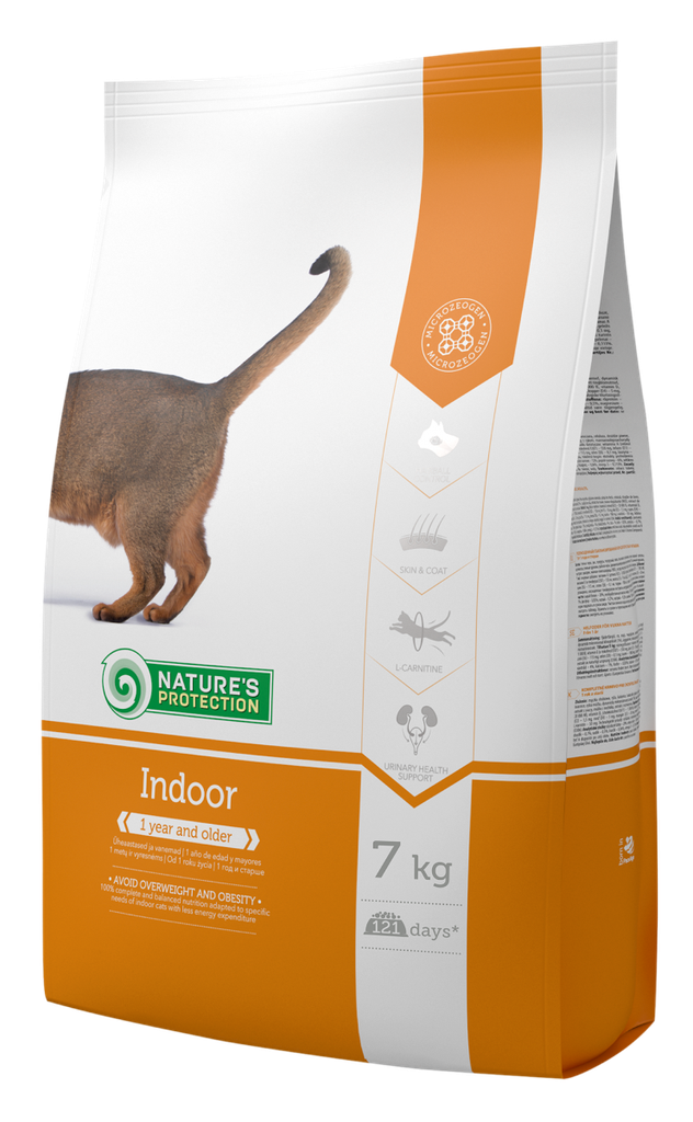 INDOOR COMPLETE PET FOOD FOR ADULT CATS 1 year and older 7kg