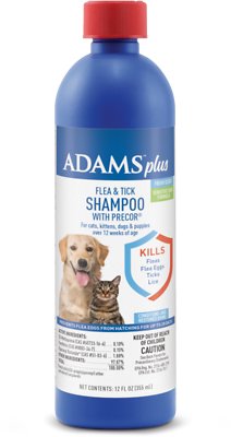 Adams Plus Flea &amp; Tick Shampoo with Precor,355ml