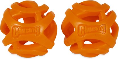 Chuckit! Breathe Right Fetch Ball 2-Pack Dog Toy, Medium