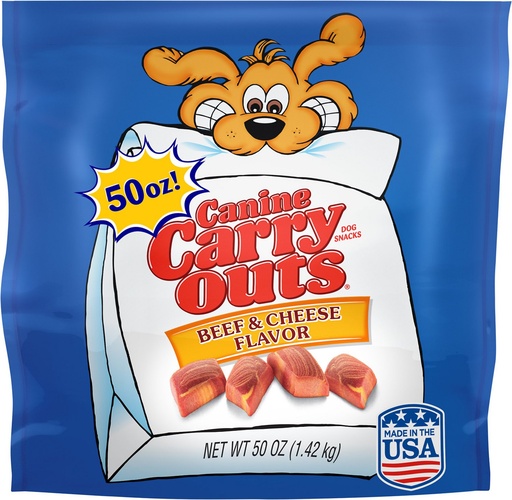 Canine Carry Outs Beef &amp; Cheese Flavor Dog Treats 1.42kg