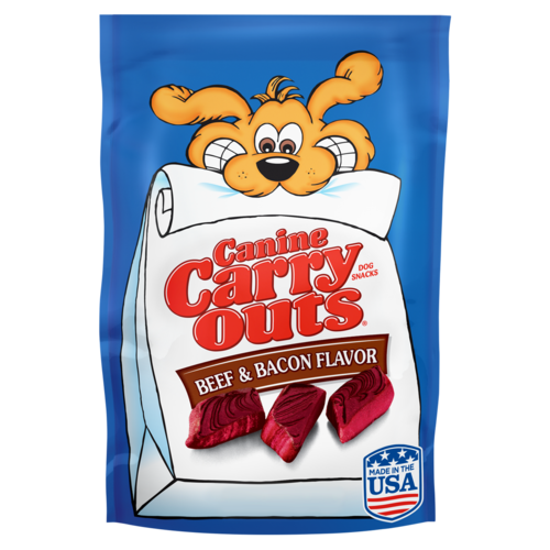 Canine Carry Outs Beef &amp; Bacon Flavor Dog Treats 142g