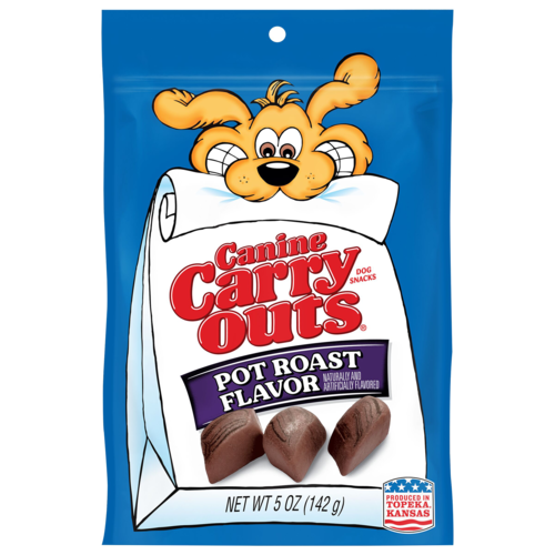 Canine Carry Outs Pot Roast Flavor Case of 6 Dog Treats 142g