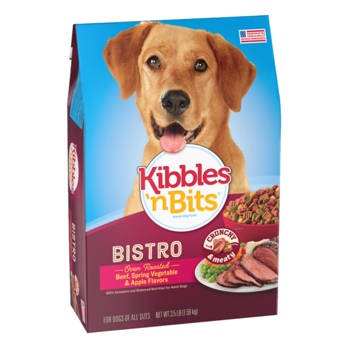 Kibbles 'n Bits Bistro Oven Roasted Beef Flavor Dry Dog Food 22.68kg