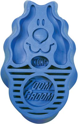 KONG Dog ZoomGroom Multi-Use Brush, Boysenberry