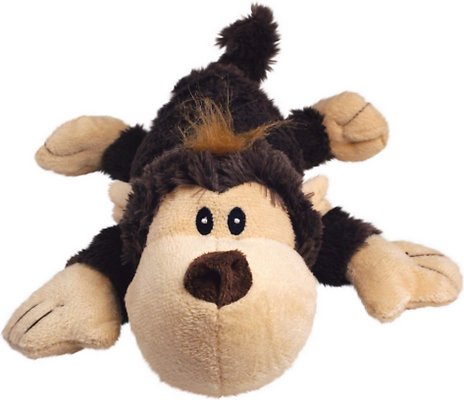 KONG Cozie Spunky the Monkey Dog Toy, Medium