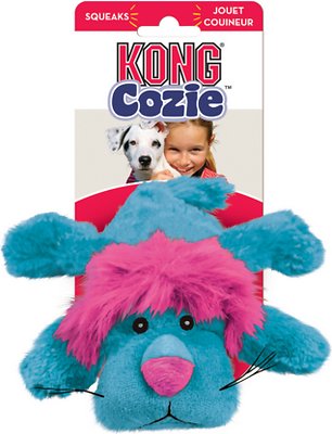 KONG Cozie King the Purple Haired Lion Dog Toy, Medium