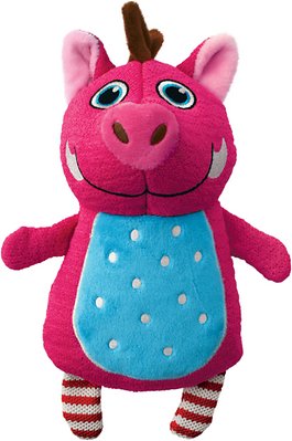 KONG Whoopz Warthog Squeaky Plush Dog Toy, Small