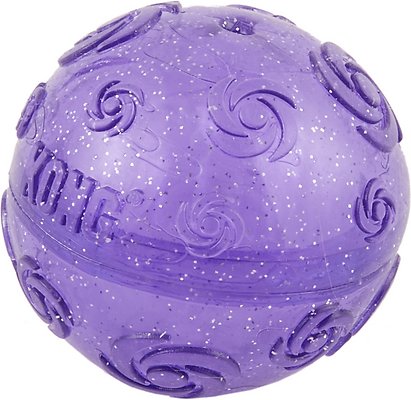 KONG Squeezz Crackle Ball for Dogs, Color Varies, Medium