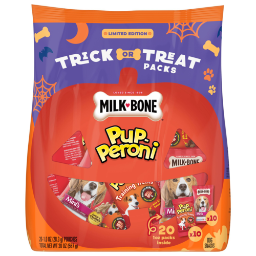 Milk-Bone and Pup-Peroni Trick or Treat Packs Dog Treat 567g