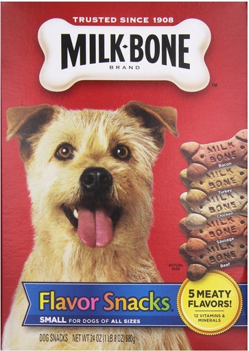 Milk-Bone Flavor Snacks Small Biscuit Holiday PackDog Treats 680g