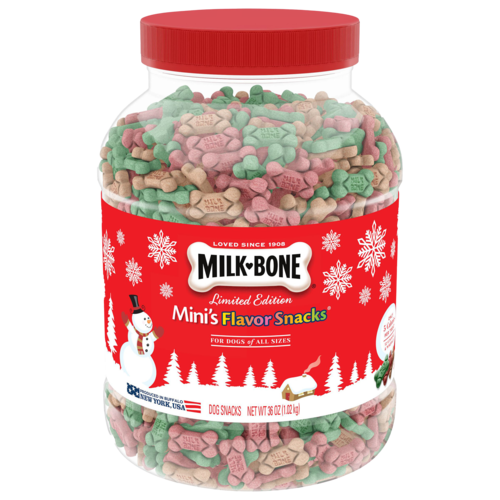Milk-Bone Minis Flavor Snacks Dog Biscuits, Fun Holiday Dog Treats 1kg