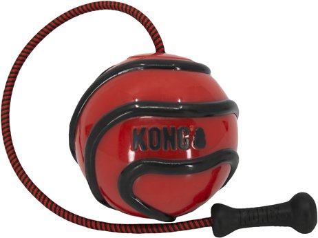 KONG Wavz Bunjiball Dog Toy, Color Varies, Medium