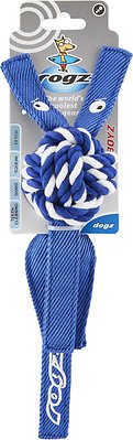ROGZ by KONG Cowboyz Knot Dog Toy, Color Varies, Small