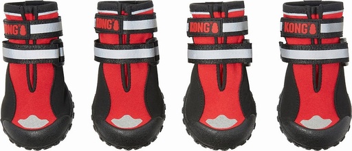 KONG Sport Dog Bootie, Red, Large