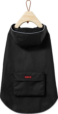 KONG Packable Dog Raincoat, Black, X-Small