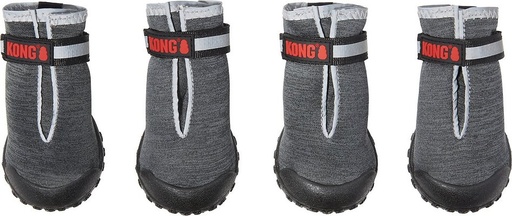 KONG Marl Knit Dog Booties, Gray, Small