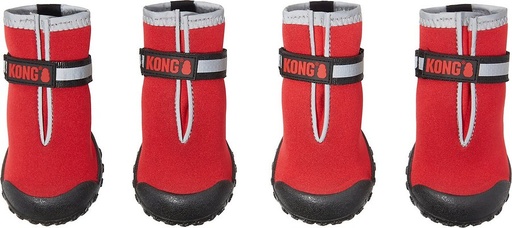 KONG Marl Knit Dog Booties, Red, Small