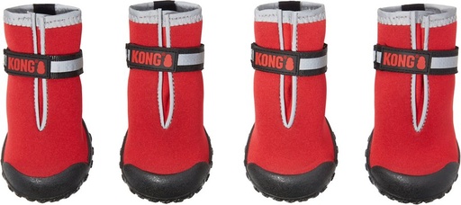 KONG Marl Knit Dog Booties, Red, Medium