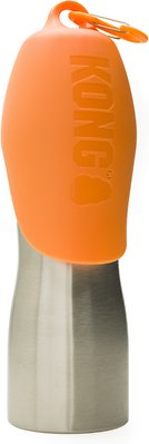 KONG H2O Stainless Steel Dog Water Bottle, Orange, 708g