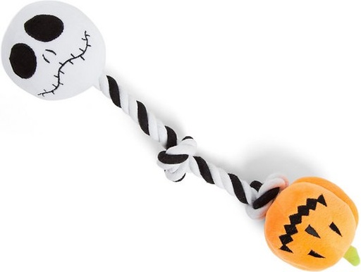 Disney Nightmare Before Christmas Pumpkin King Squeaky Rope Dog Toy