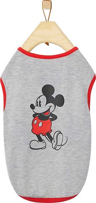 Disney Mickey Mouse Classic Dog &amp; Cat T-shirt, Gray, Medium