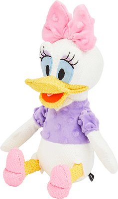 Disney Daisy Duck Textured Plush Squeaky Dog Toy