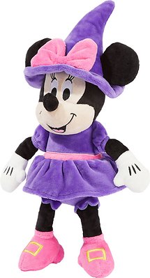 Disney Halloween Minnie Mouse Witch Plush Squeaky Dog Toy