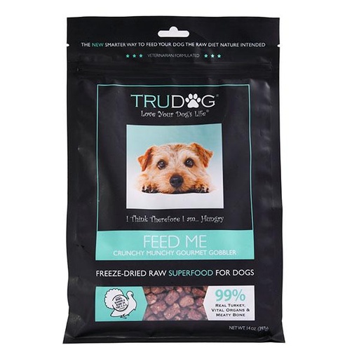 TRUDOG Feed Me Turkey Freeze-Dried Raw Superfood Dog Food 397g