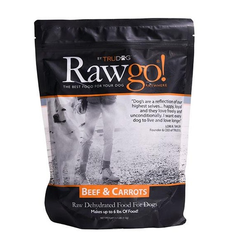 TRUDOG Rawgo Beef &amp; Carrots Dehydrated Raw Dog Superfood 1kg