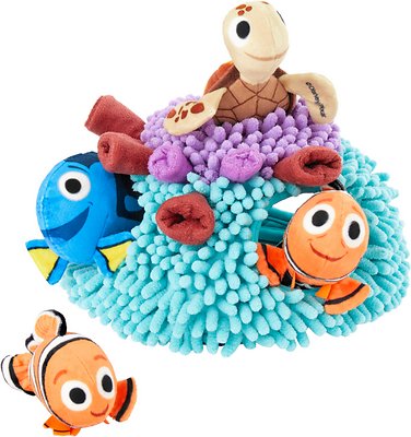 Pixar Finding Nemo's Anemone Hide and Seek Puzzle Plush Squeaky Dog Toy