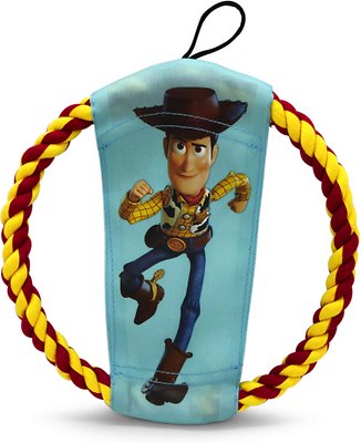 Hyper Pet Disney Woody &amp; Forky Rope Flyer Dog Toy
