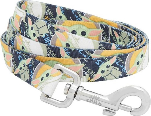 STAR WARS THE MANDALORIAN'S THE CHILD Dog Leash, MD - Length: 6-ft, Width: 3/4-in
