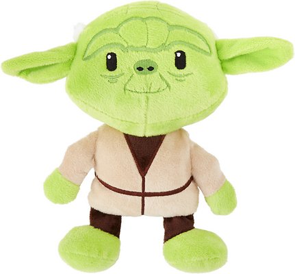 Fetch For Pets Star Wars Yoda Squeaky Plush Dog Toy, 9-in