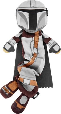 STAR WARS THE MANDALORIAN Bungee Plush Squeaky Dog Toy