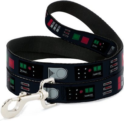 Buckle-Down Star Wars Darth Vader Polyester Dog Leash, 6-ft long, 1-in wide