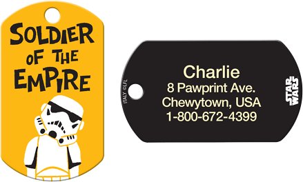 Quick-Tag Star Wars StormTrooper Soldier of the Empire Military Personalized Dog &amp; Cat ID Tag