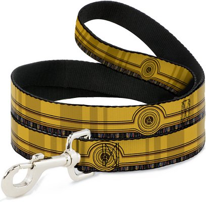 Buckle-Down Star Wars C3-PO Polyester Standard Dog Leash, Small: 4-ft long, 1-in wide