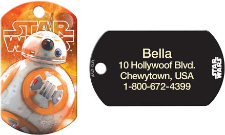 Quick-Tag Star Wars BB-8 Military Personalized Dog &amp; Cat ID Tag