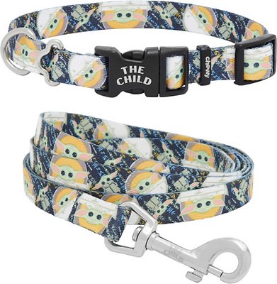 STAR WARS THE MANDALORIAN'S THE CHILD Collar + Dog Leash, Medium